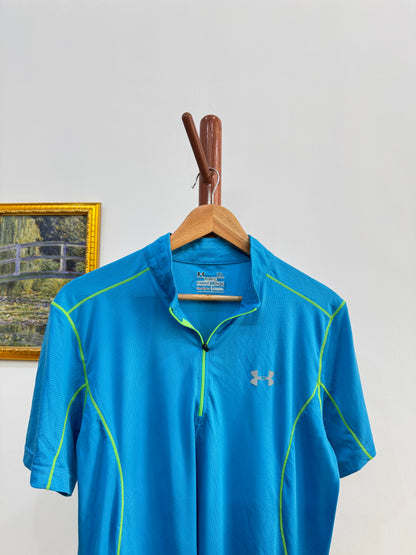 Blue ‘Underarmour’ QuarterZip Tee