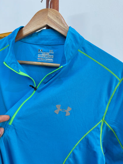 Blue ‘Underarmour’ QuarterZip Tee