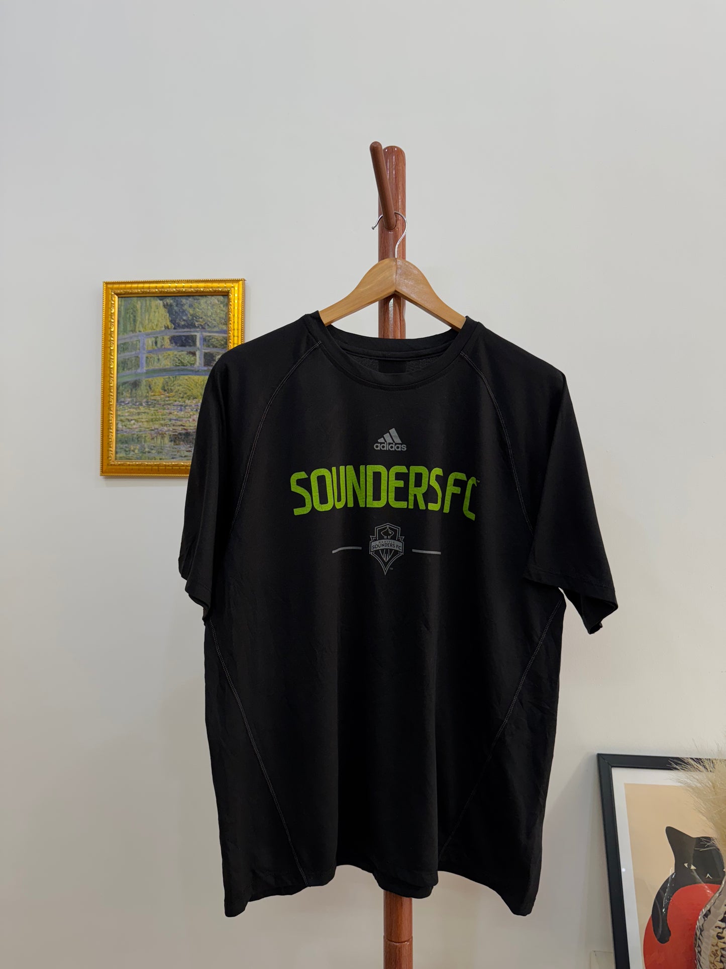 Black Adidas x SounderFc Tee