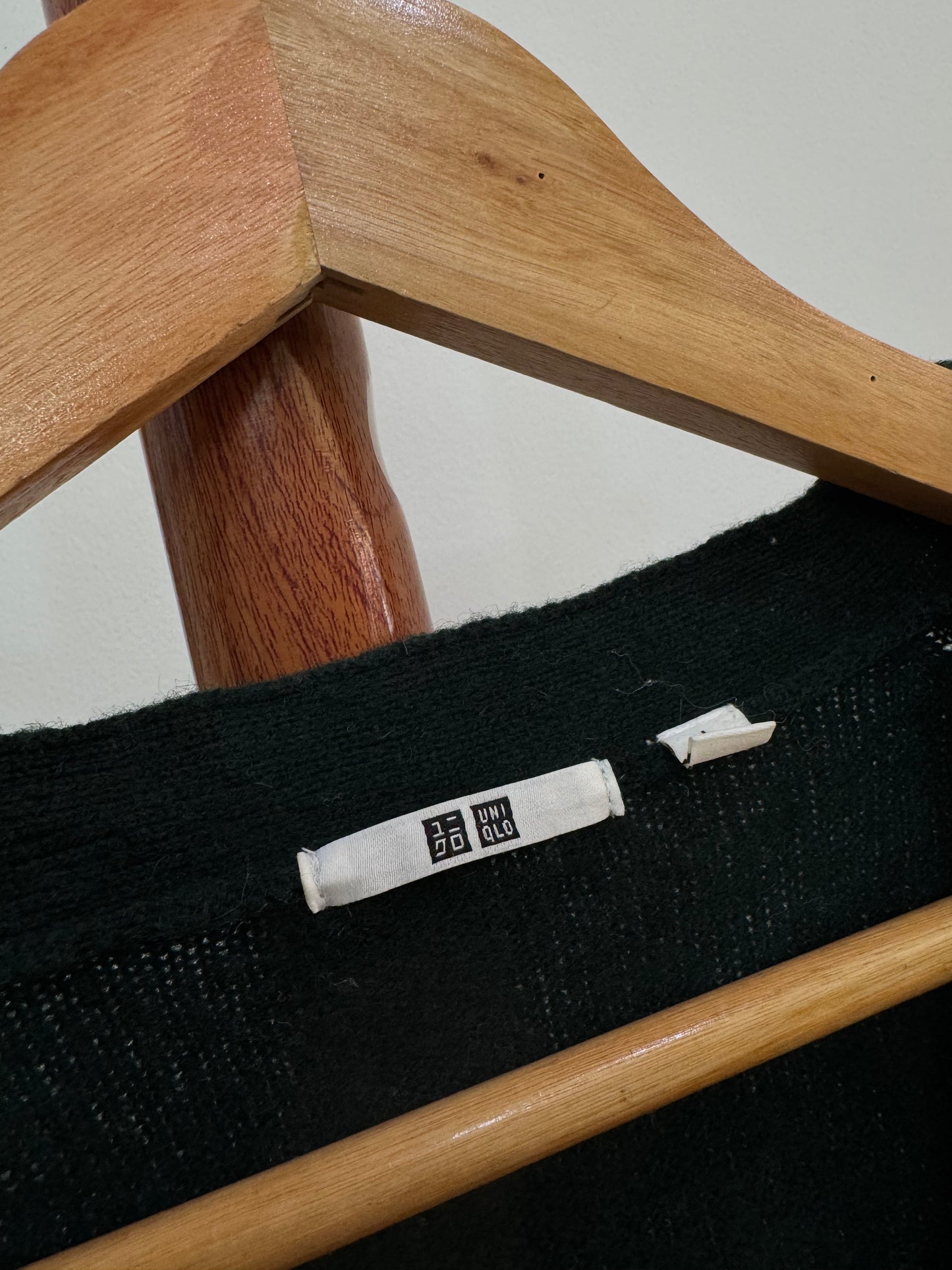 Green Uniqlo Cardigan Wool  Sweater