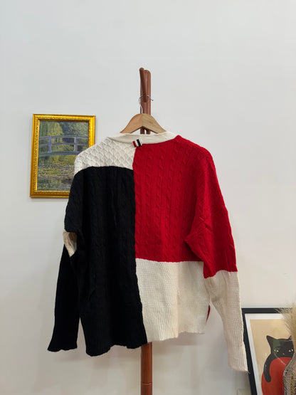 ‘THOM BROWNE’ Cable-Knit Cardigan