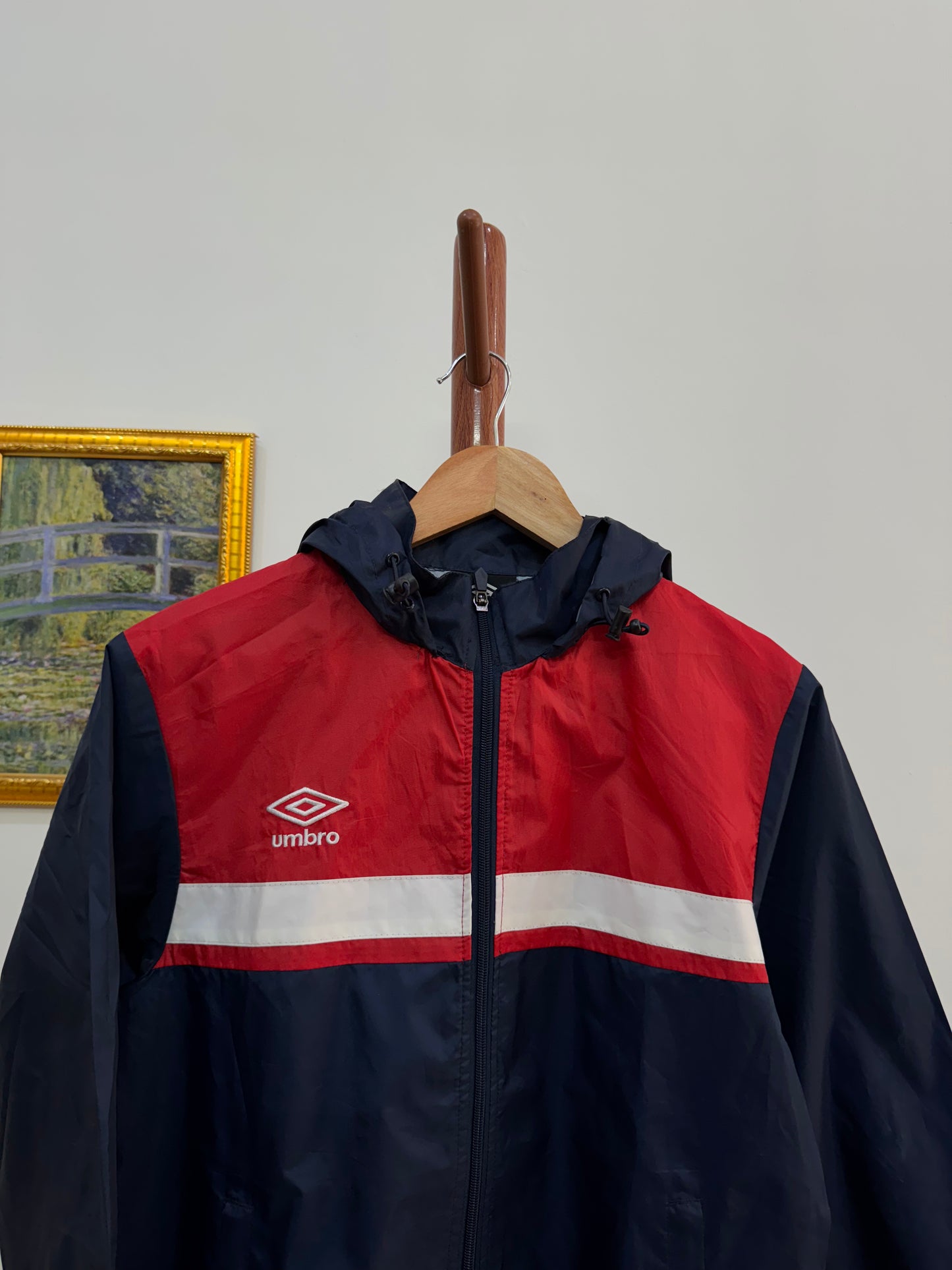 Solid Black ‘UMBRO’ Windbreaker