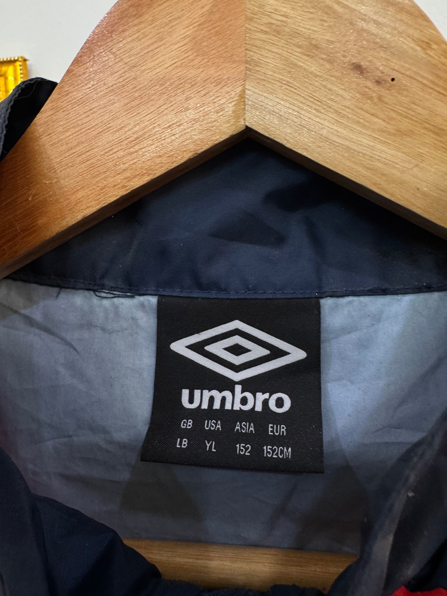 Solid Black ‘UMBRO’ Windbreaker