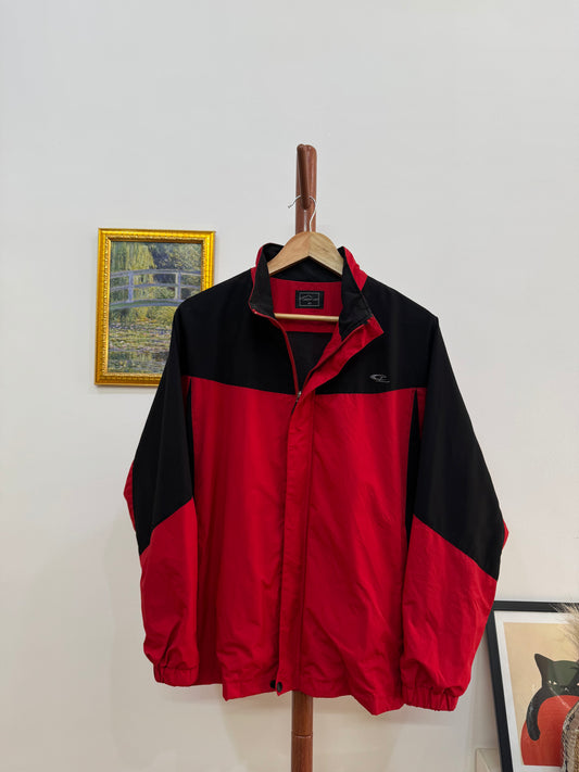 Red Colorblock Outdoor Jacket