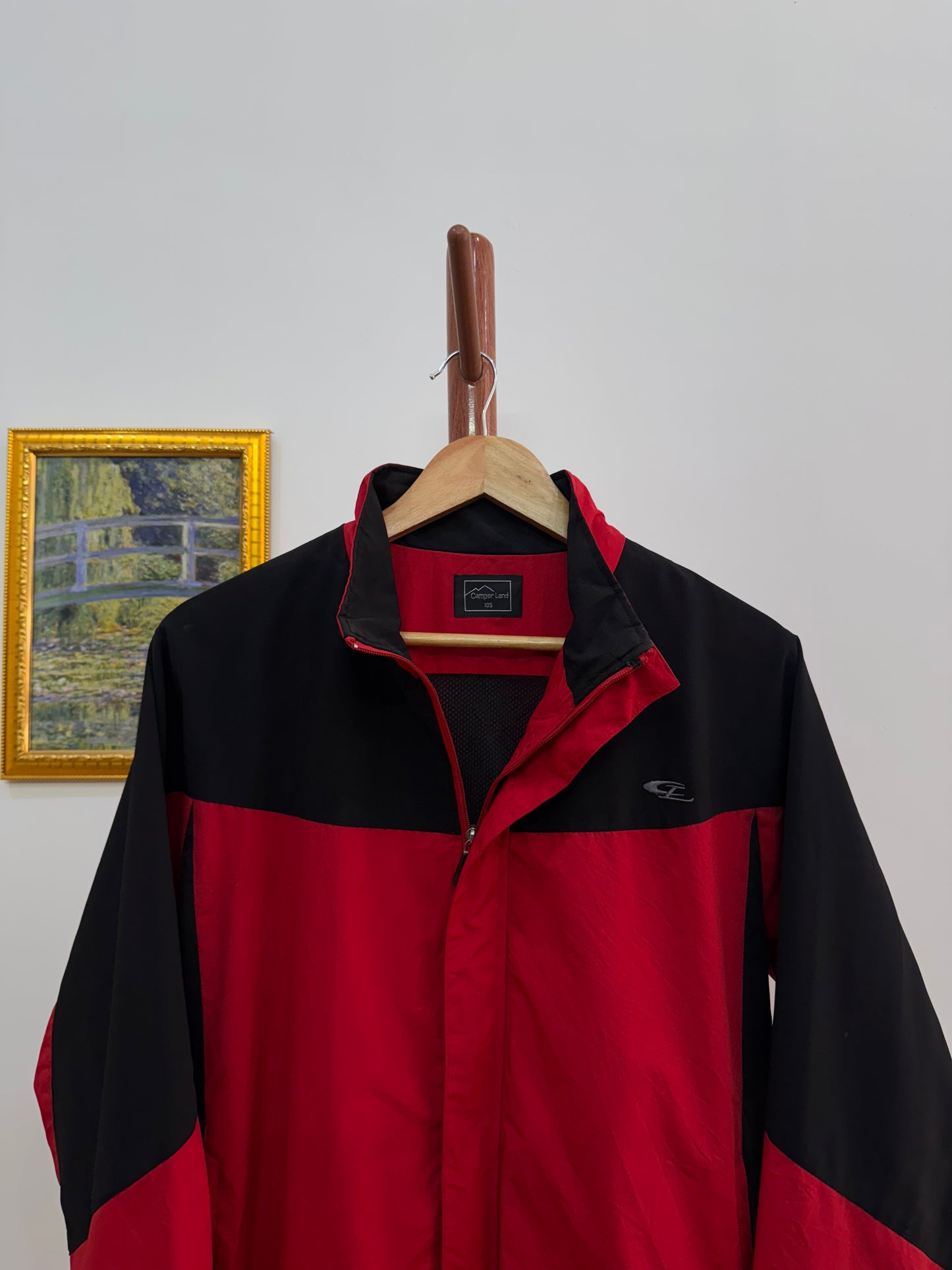 Red Colorblock Outdoor Jacket