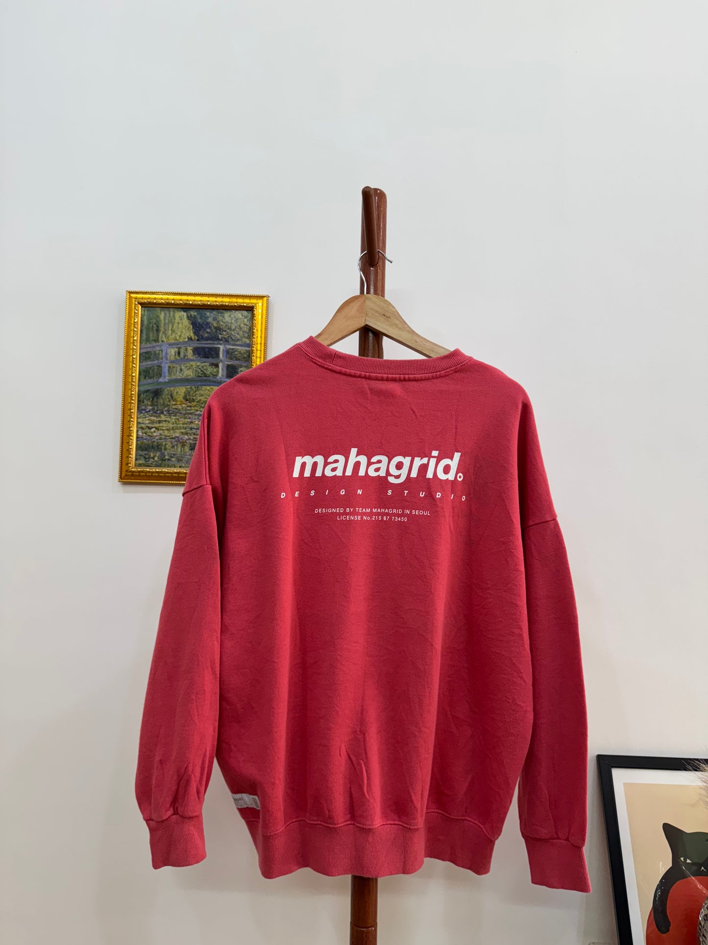 Pink mahagrid unisex Sweater