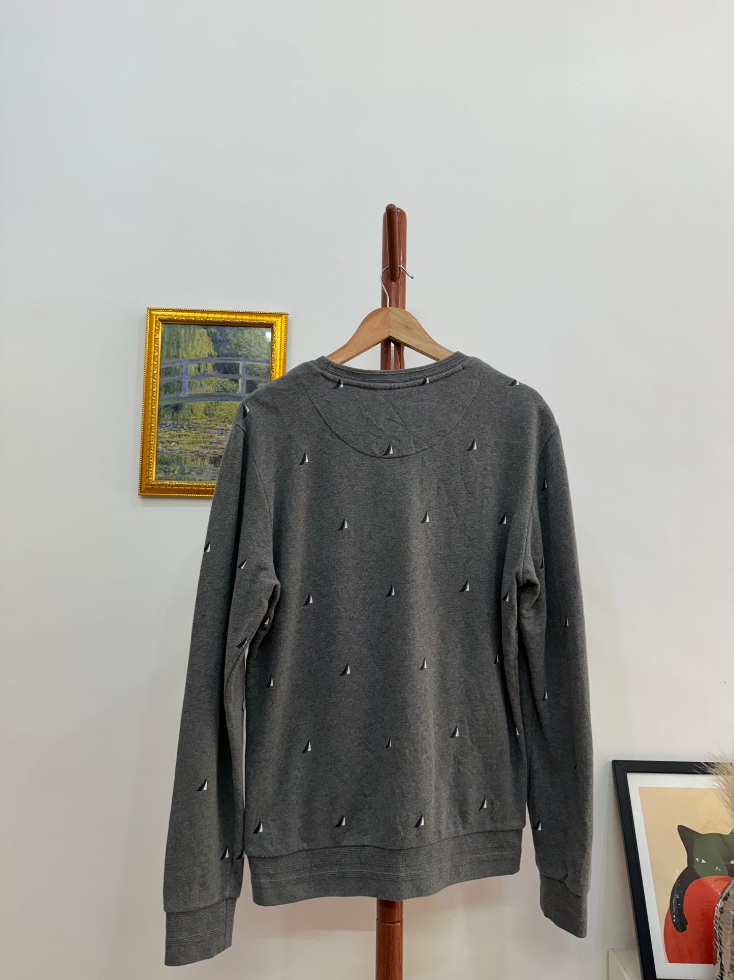 Grey LACOSTE crewneck