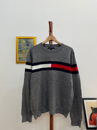 Grey 'Tommy Hilfiger' Sweater (L)