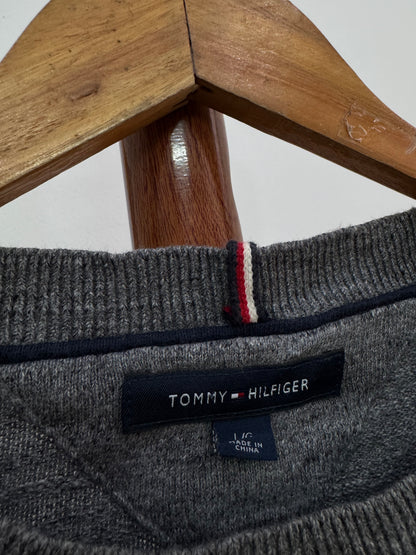 Grey 'Tommy Hilfiger' Sweater (L)