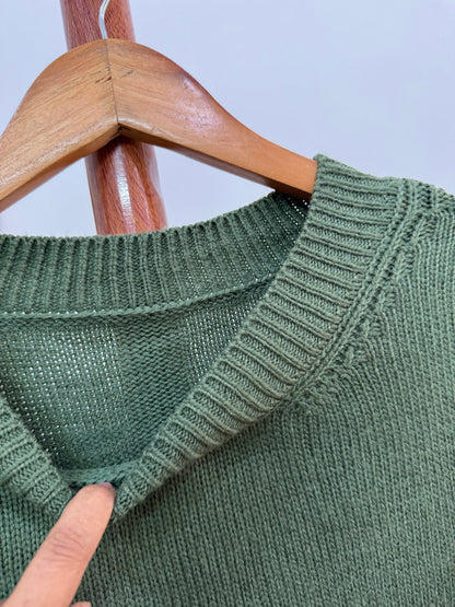 Green Knitted Sweater