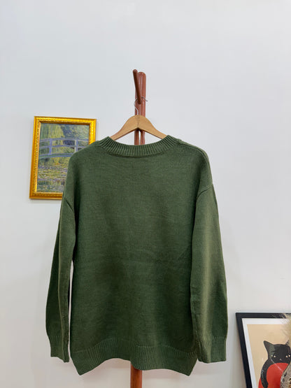 Green Knitted Sweater