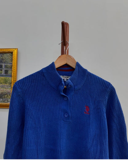 ‘USPA’ Thick Buttoned Knitted Sweater