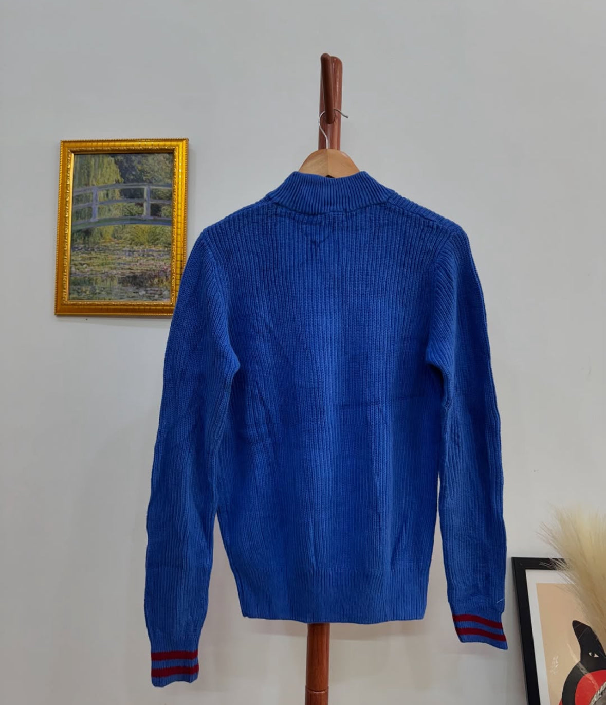 ‘USPA’ Thick Buttoned Knitted Sweater