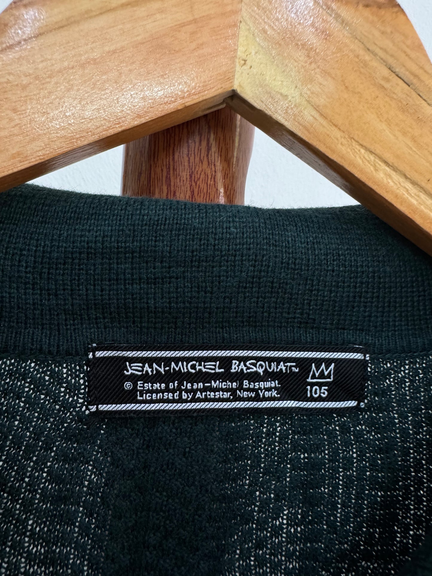 Dark Green ‘Jean-Michael Basquait’ Buttoned up Knitwear