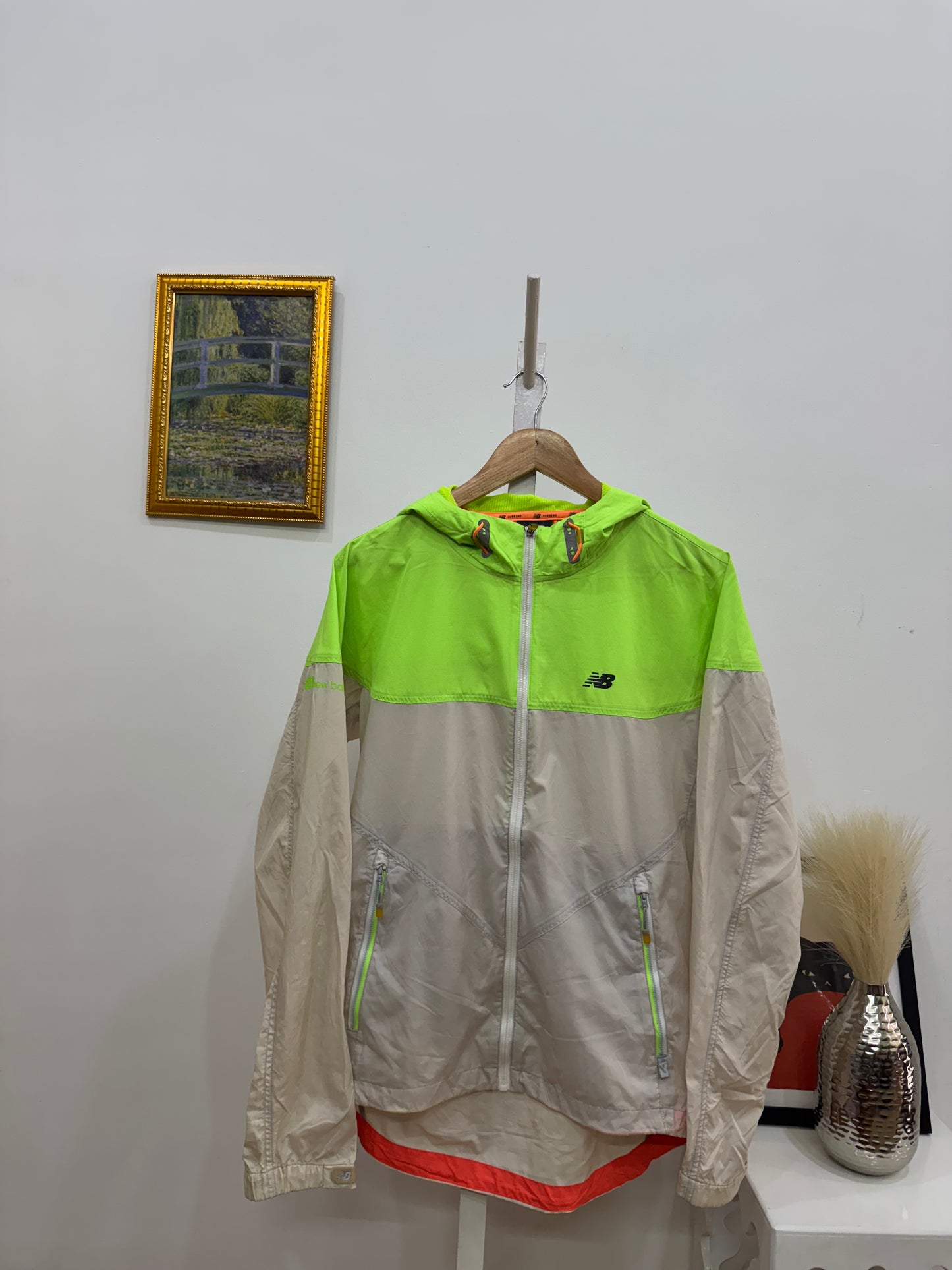 Green NEW BALANCE windbreaker