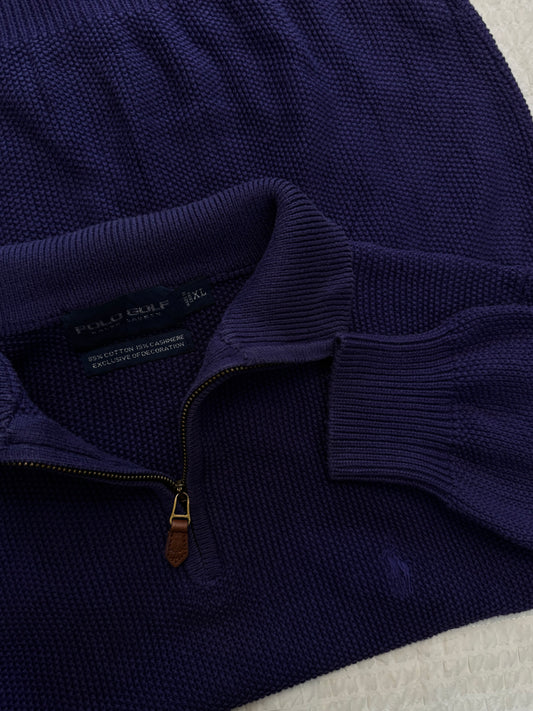 Dark Purple 'Ralph Lauren' Knitted Sweater