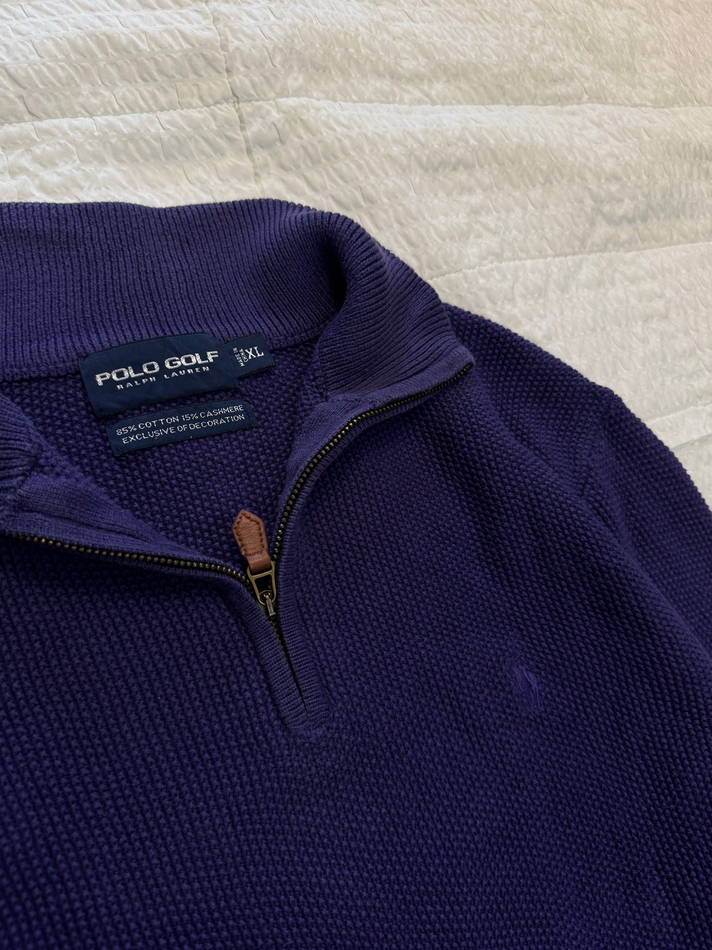 Dark Purple 'Ralph Lauren' Knitted Sweater