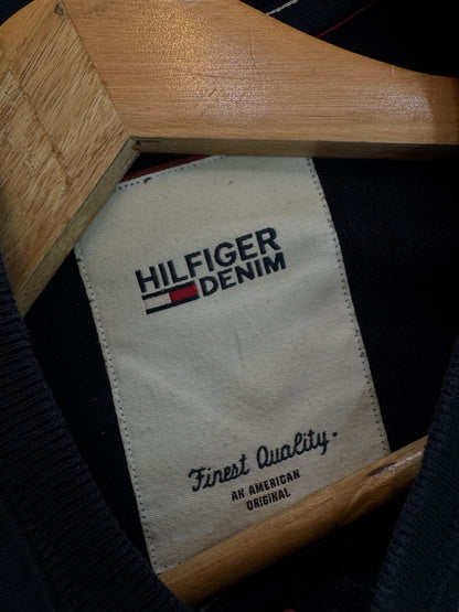 Thick Navy Blue ‘Tommy Hilfiger’ Crewneck