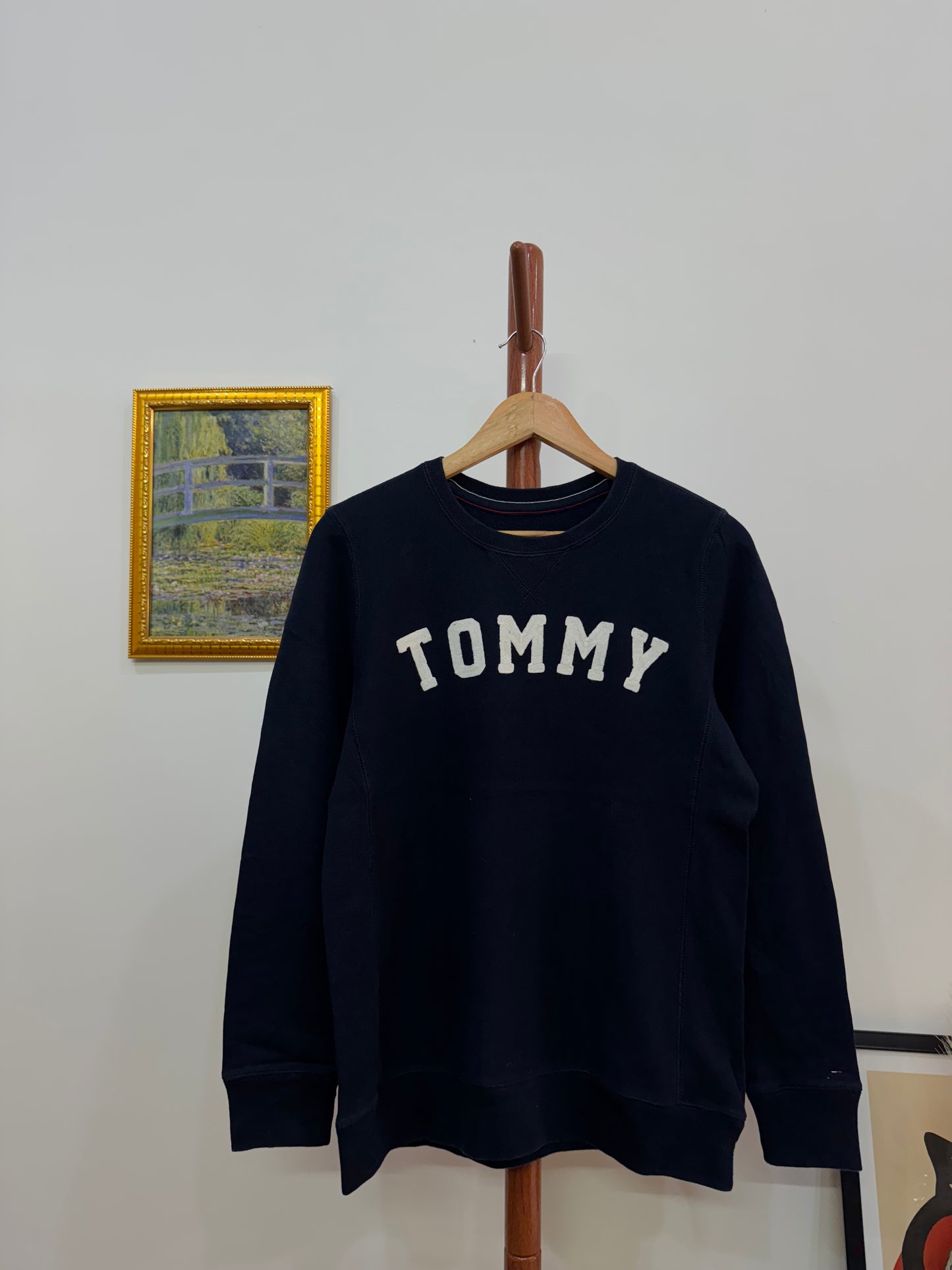 Thick Navy Blue ‘Tommy Hilfiger’ Crewneck