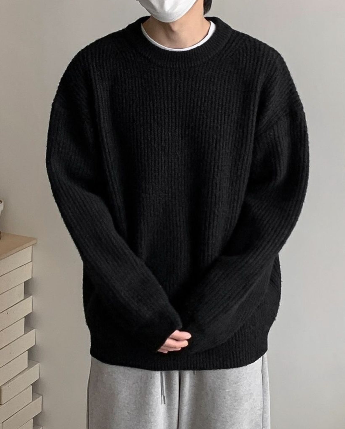 Uniqlo Thick Ribbed Knitted Sweater&nbsp;