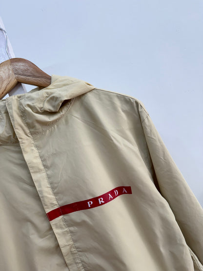 Vintage Beige Prada Windbreaker