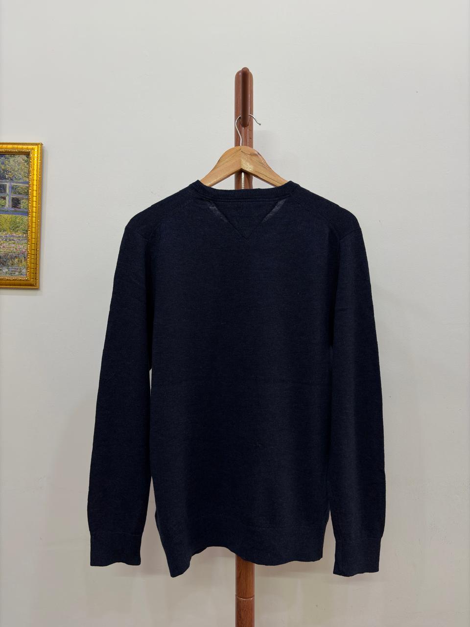 Old money essentials 
Navy Authentic 'Tommy Hilfiger' Lambswool Sweater