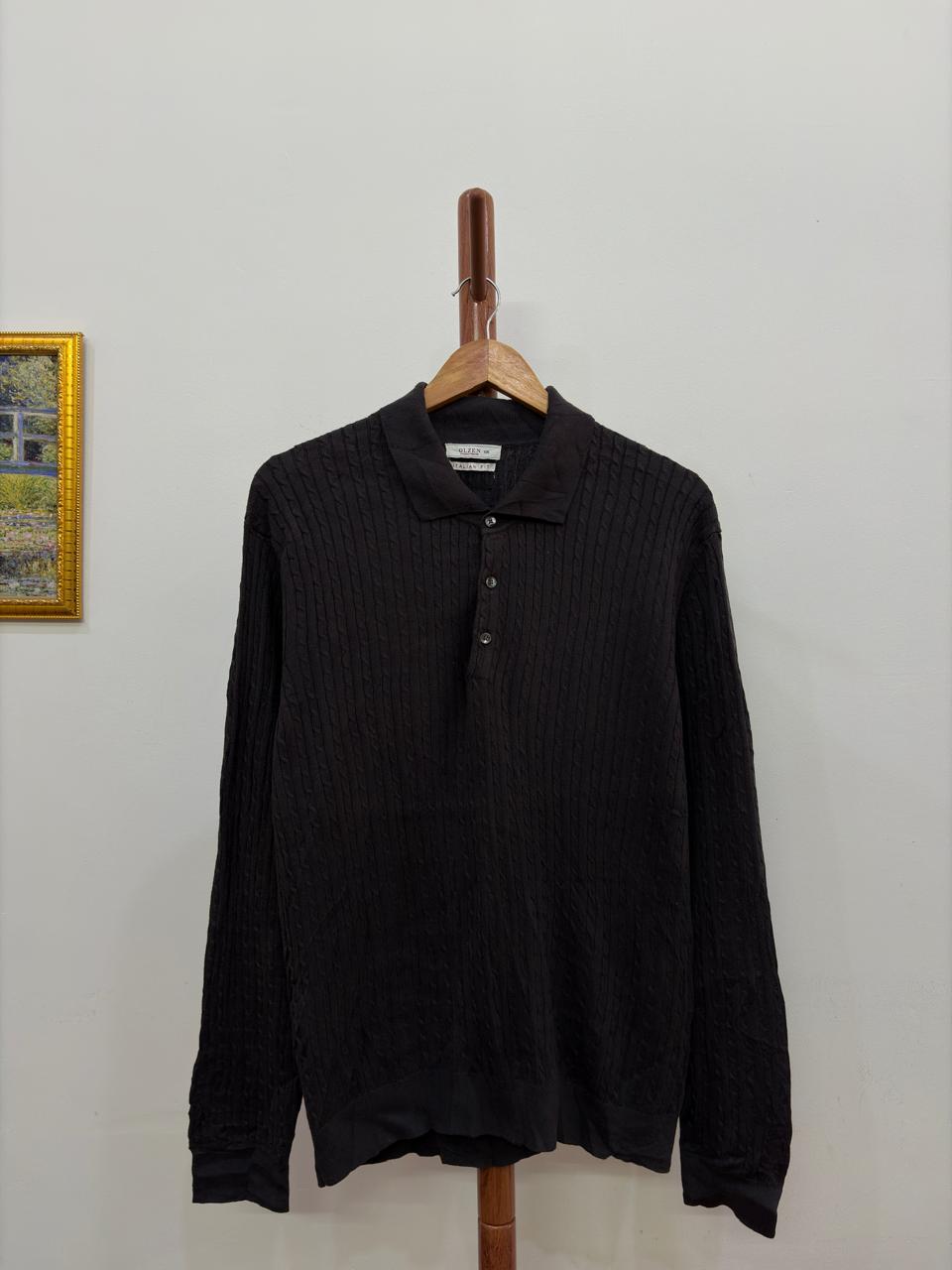 Grey 'Olzen' Italian Fit Cableknit Sweater

Love the quality & feels lux