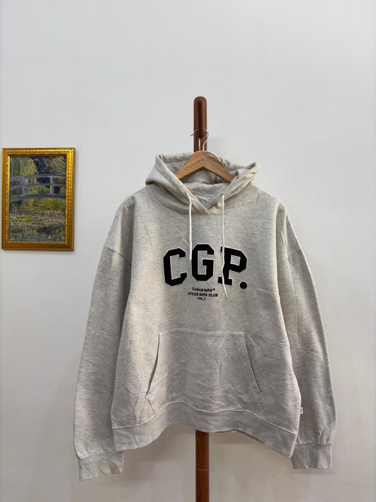 Grey 'CGP' Thick Hoodie