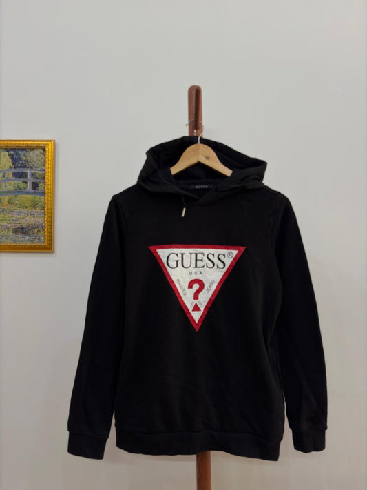 Black 'Guess' Thick Hoodie