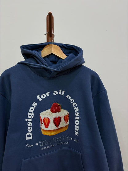 Strawberry soft cake hoddie