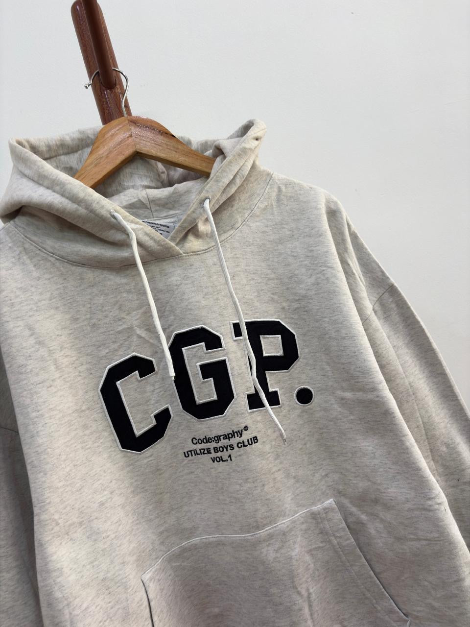 Grey 'CGP' Thick Hoodie
