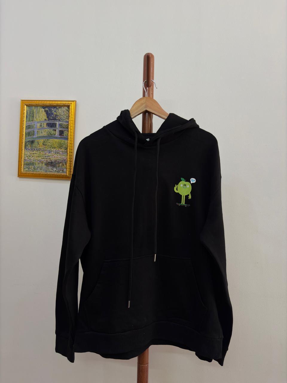 Black oversize hoodie