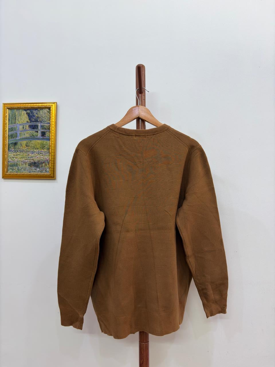 Brown 'Uniqlo' Solid Knitted Sweater